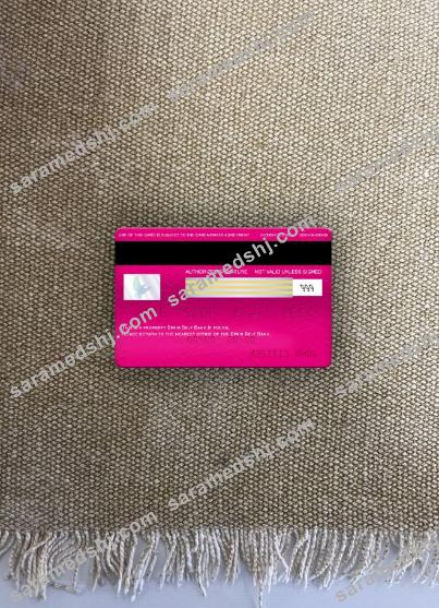 Spain Self Bank visa electron card photolook back